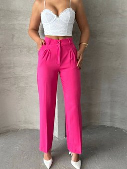 Fuşya Palazzo Pantolon