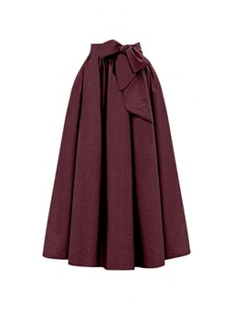 Piliseli Kemerli Paraşüt Bordo Etek