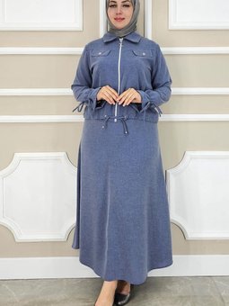 Mavi Manşeti Bağ İpli İkili Takım