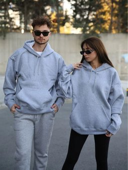 Gri Oversize Unisex Sweatshirt