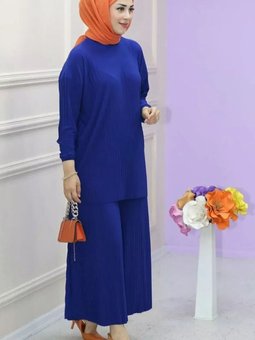 Lacivert Komple Kendinden Piliseli Sandy İkili Takım