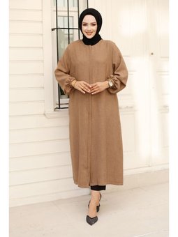 Fermuarlı Vizon Kap