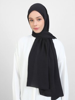 Krep Jazz Füme Şal