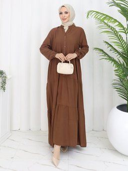 Kahverengi Elbise