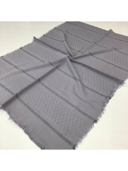Düz Desen Cotton Seri Askısı İle Birlikte 75x200 Cm Gri Şal
