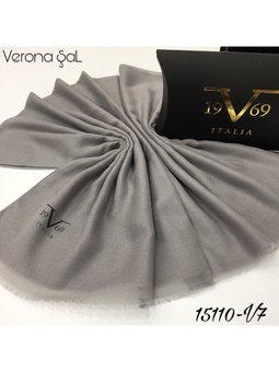 Düz Dokuma Verona Seri Askısı İle Birlikte 80x190 Cm Gri Şal