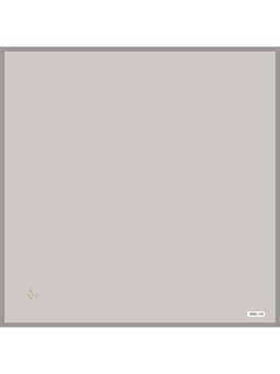 Düz Renk Black Seri Twill Askısı İle Birlikte 90x90 Cm Gümüş Gri Eşarp