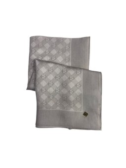 Düz Renk Jakarlı Yün Seri Askısı İle Birlikte 120x120 Cm Pudra Eşarp