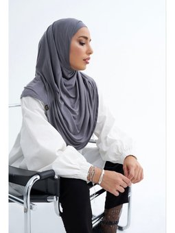 Solid Colors Lyocell Seri İkili Takım Bone Gri