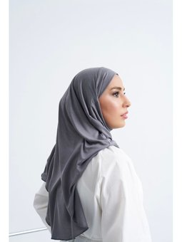 Solid Colors Lyocell Seri Nikab Gri