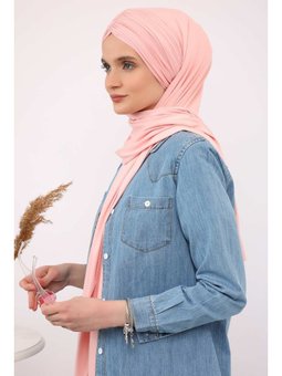 Büzgülü Pratik Penye Pudra Şal