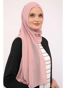 Klasik Tasarım Pratik Şifon Pudra Şal,ps