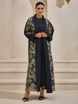 Siyah Norah Taffeta Abaya