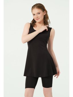 Klasik Sıfır Kol Yarı Kapalı Mayo