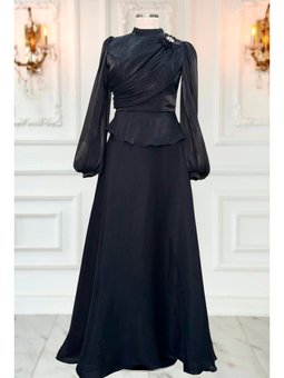 Gaye Siyah Abiye Elbise