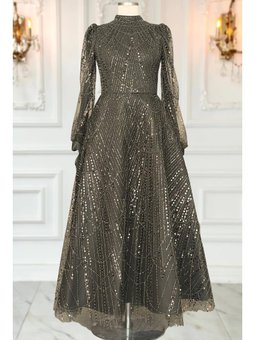 Karina Abiye Elbise Haki