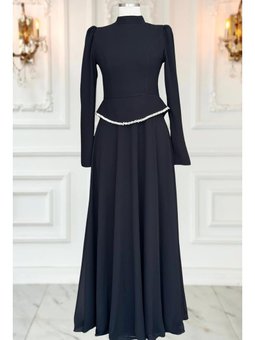 Naz Siyah Abiye Elbise