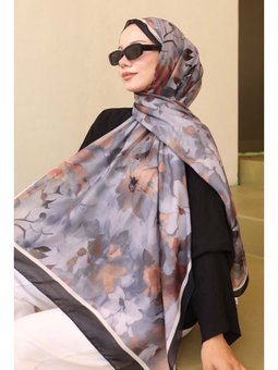 Desenli Şal Siyah