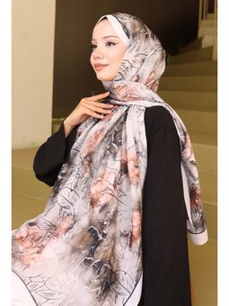 Desenli Şal Taş Rengi