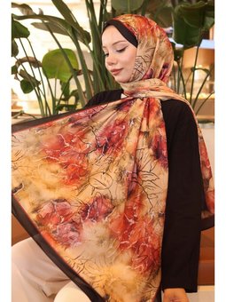 Ki̇remi̇t Desenli Şal Si̇yah