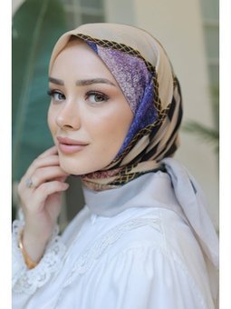 Jayla Desenli Soft Taş Eşarp