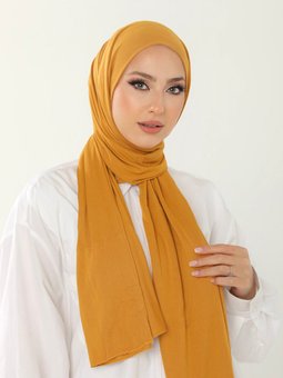 Luxury Penye Kehribar Şal