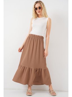 Uzun Örme Camel Etek