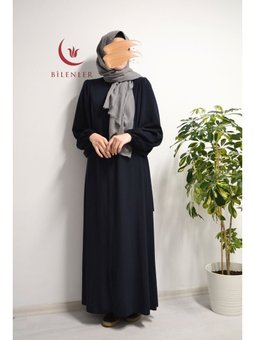 Kuşaklı Medine İpeği Balon Kol Ferace