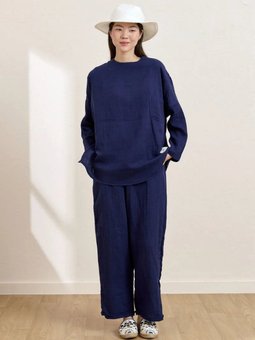 Müslin Salaş Lacivert Takım