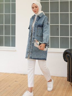 Denim Mavi Ceket