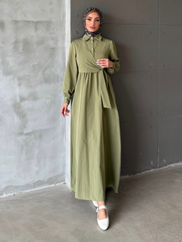 Alime Tericoton Elbise Mint