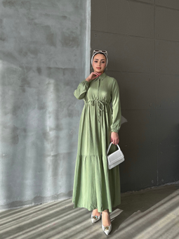 Asya Bürümcek Elbise Mint