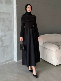Selvi Siyah Elbise