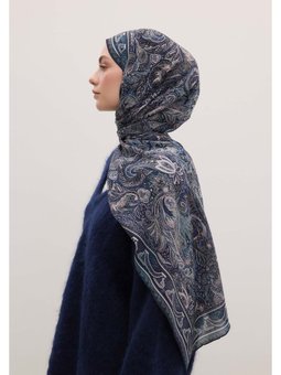 Amora Desen Mavi Şal