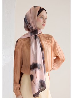 Polly Floş Viskon Şal Kahve