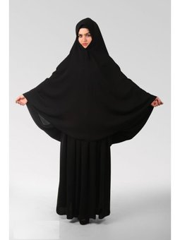 Annes Çarşaf İpek İğneli Bütün Kloş Siyah