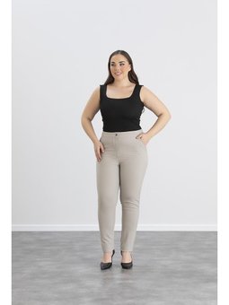 Kız Kumaş Pantolon Taş Büyük Beden