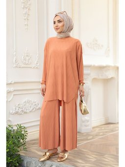 Kabarık Kumaş Turuncu Takım