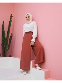 Ancelina Pantolon Etek Taba