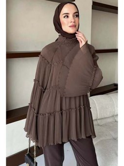 Naarin Kahverengi Bluz