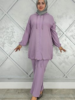 Lila Desen Kombinli İkili Takım