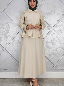 Taş Büzgü Detaylı İkili Takım