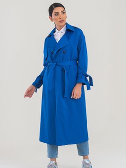 Arrow Kadın Oversize Saks Mavisi Trençkot