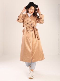Creed Kadın Oversize Bakır Renk Trençkot