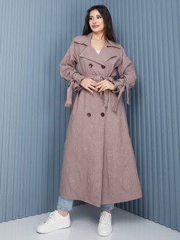 Reglan Kadın Oversize Vizon Trençkot