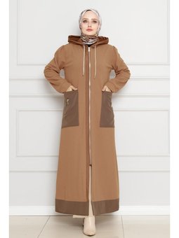 Torba Cep Kapüşonlu Vizon Kap