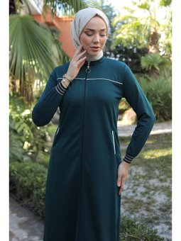 Şeritli Kap Zümrüt Yeşili