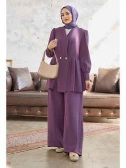 Linda Ceket Pantolon Leylak Takım
