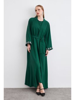 Zümrüt Yeşili Rita Abaya Takım