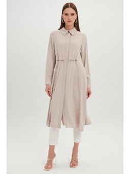 Gömlek Yaka Cep Detaylı Uzun Taş Giy Çık Gç